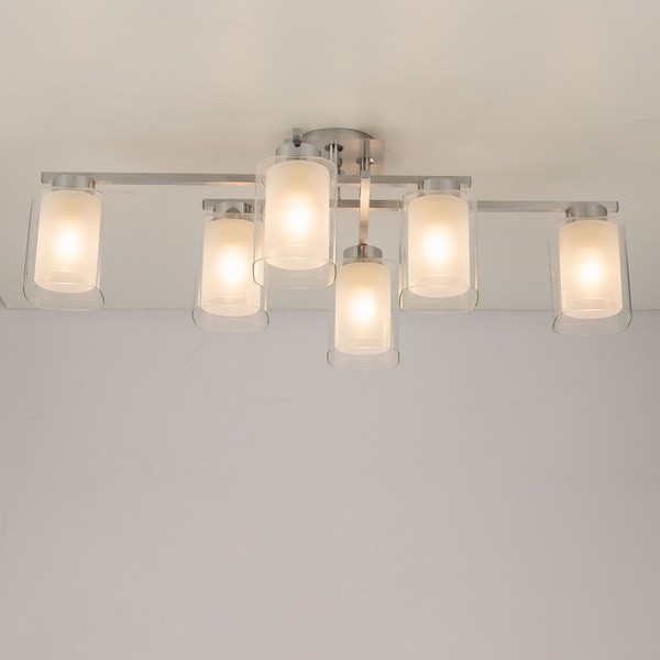 CL111160 Citilux Потолочный светильник Диез, алюминий, хром, E27*6*75W