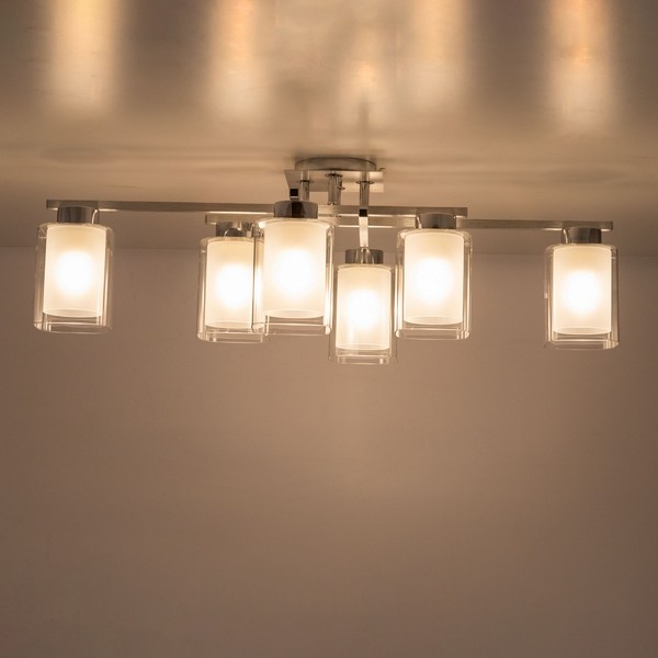 CL111160 Citilux Потолочный светильник Диез, алюминий, хром, E27*6*75W