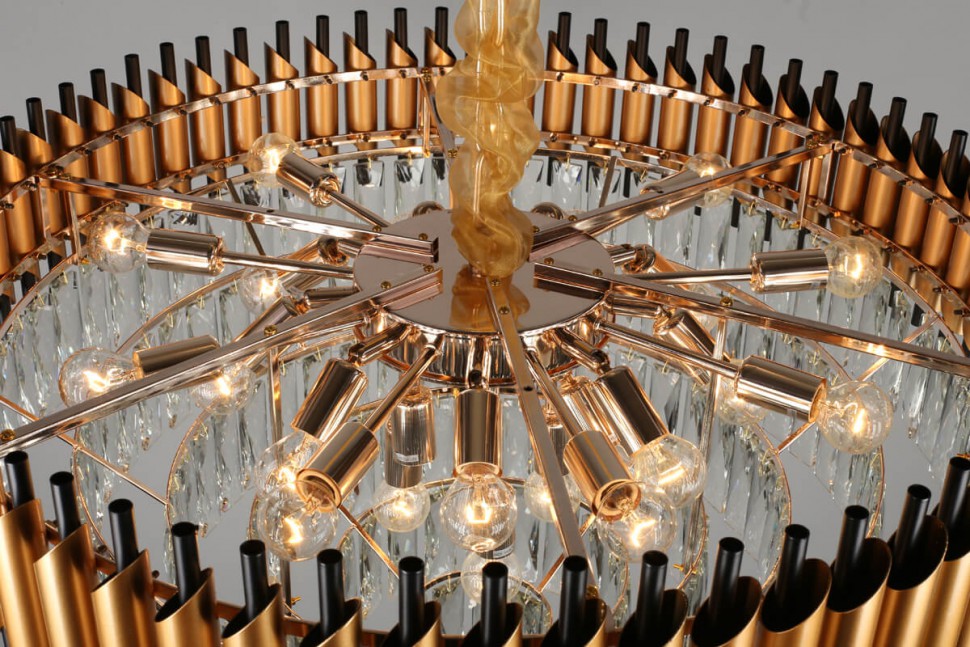 OML-81903-24 Omnilux Fontevivo подвесная большая хрустальная люстра, 80см диаметр, E14*24*40W