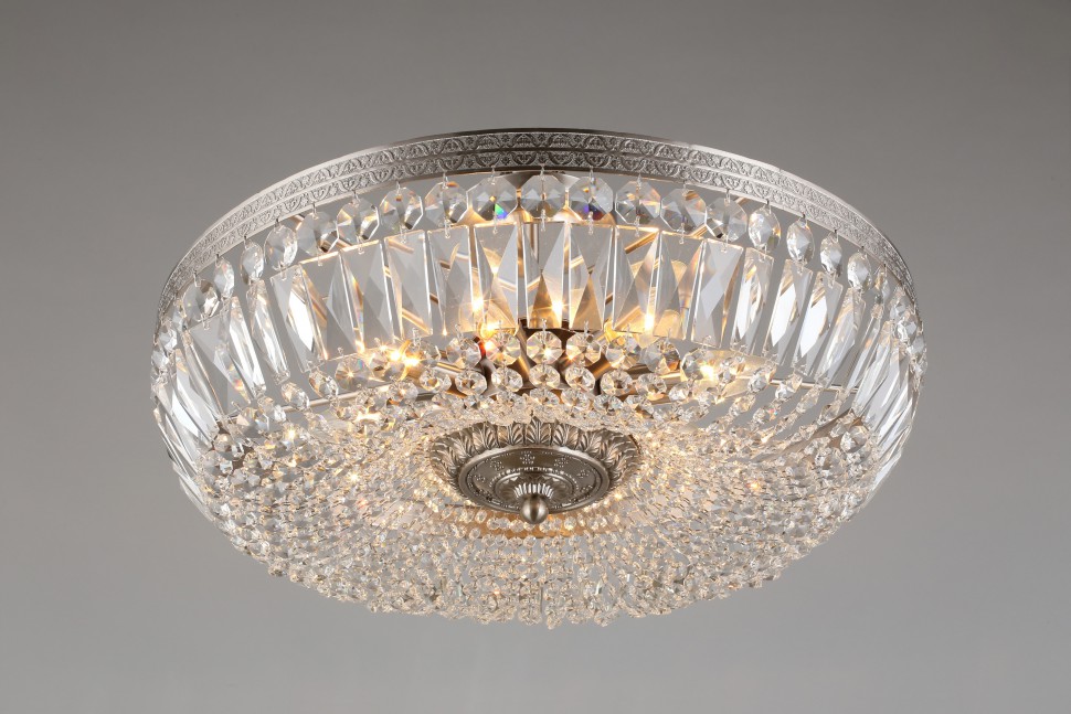 APL.757.17.08 APLOYT Lidi потолочная люстра хрусталь, никель, 55см диаметр