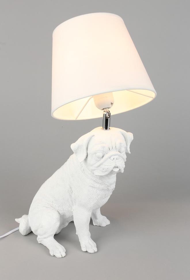 OML-16314-01 OMNILUX Banari настольная лампа Собака белая