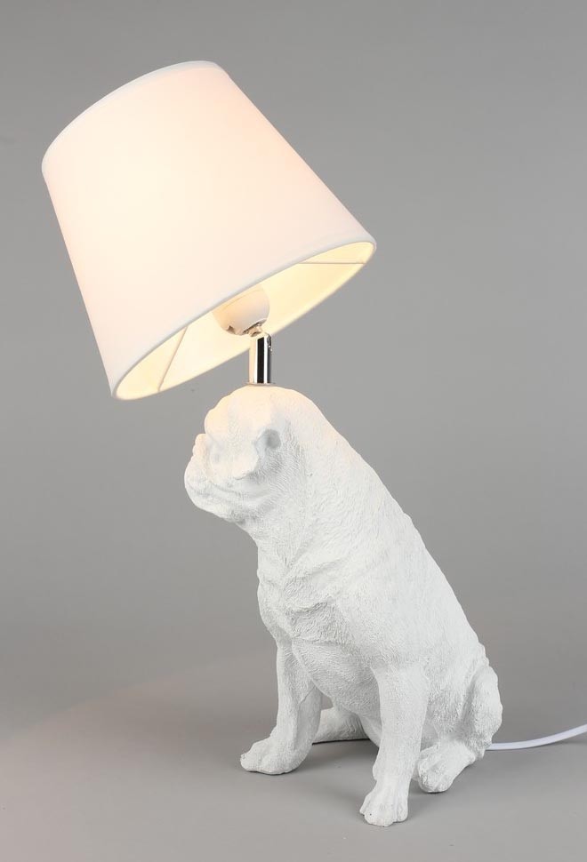 OML-16314-01 OMNILUX Banari настольная лампа Собака белая