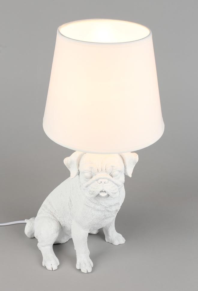 OML-16314-01 OMNILUX Banari настольная лампа Собака белая