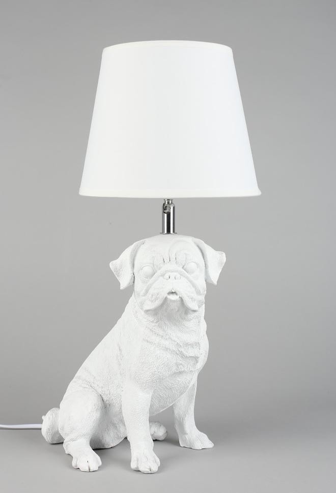 OML-16314-01 OMNILUX Banari настольная лампа Собака белая
