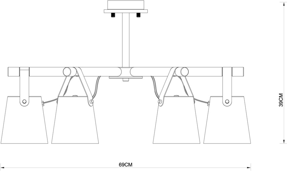 A7032PL-6BK Arte Lamp Thomas потолочная люстра на штанге