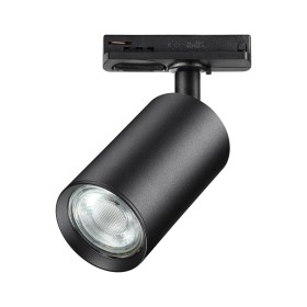 370963 NOVOTECH Pipe Светильник трековый для однофазного двухжильного (универсального) шинопровода, черный, GU10*1*50W