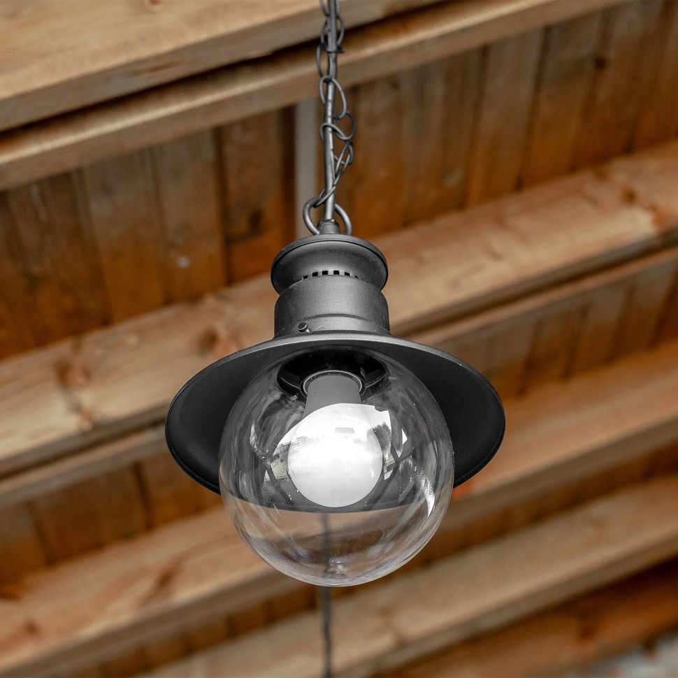 GL 3002H ELEKTROSTANDART подвесной уличный светильник Talli черный, E27, IP44