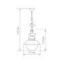 GL 3002H ELEKTROSTANDART подвесной уличный светильник Talli черный, E27, IP44