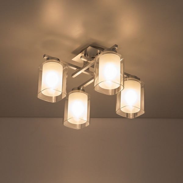 CL111140 Citilux Потолочный светильник Диез, алюминий, хром, E27*4*75W