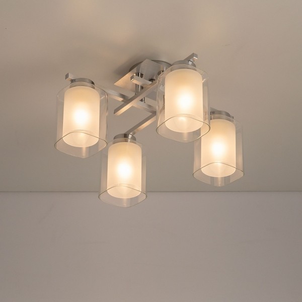 CL111140 Citilux Потолочный светильник Диез, алюминий, хром, E27*4*75W