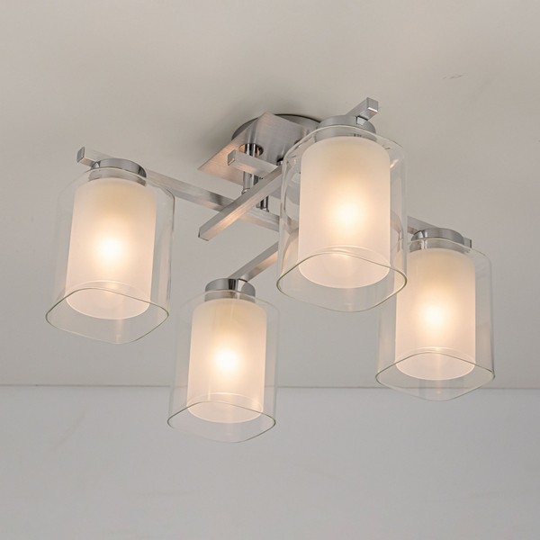 CL111140 Citilux Потолочный светильник Диез, алюминий, хром, E27*4*75W