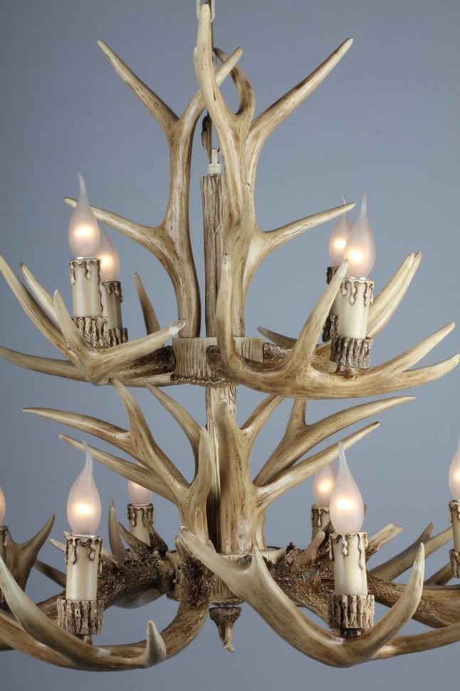 OML-52003-12 OMNILUX Большая декоративная люстра "Рога", 12 ламп