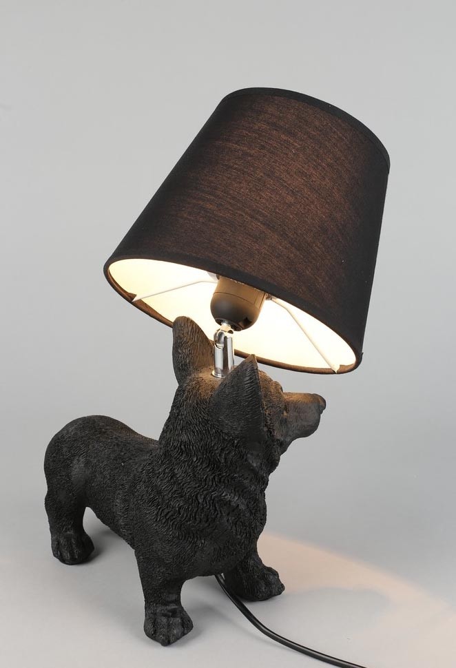 OML-16304-01 OMNILUX Banari настольная лампа Собака черная