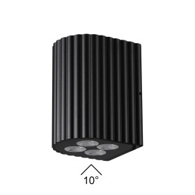 7127/8WL ODEON LIGHT NATURE Фасадный черный светильник GLENN, металл, IP54, LED 8W 10°