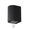 7127/8WL ODEON LIGHT NATURE Фасадный черный светильник GLENN, металл, IP54, LED 8W 10°
