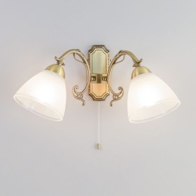 CL413421 CITILUX двойное бра с выключателем Латур, бронза, E27*2*75W
